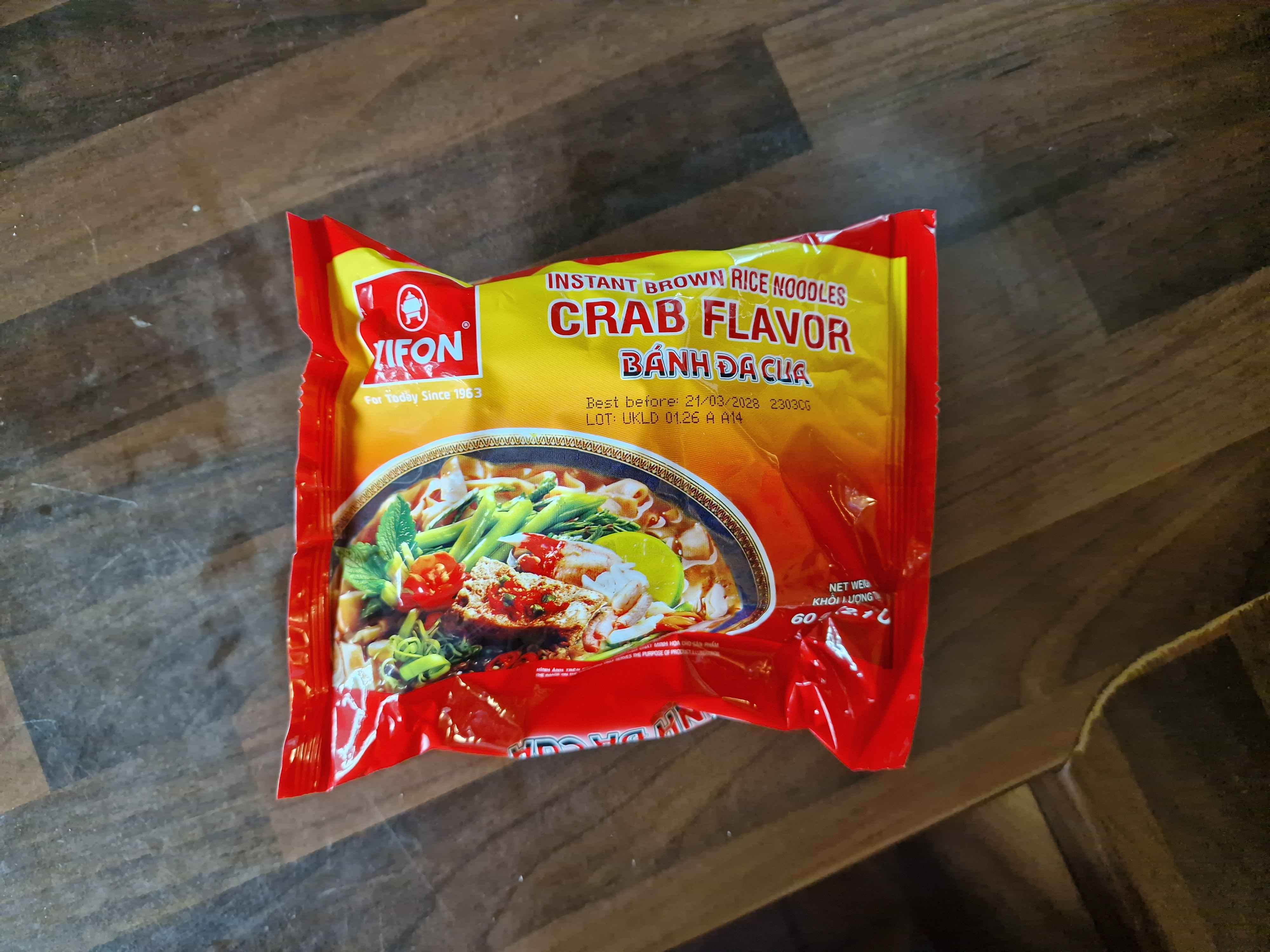 Vifon Instant Rice Pancake Noodles Crab Flavour